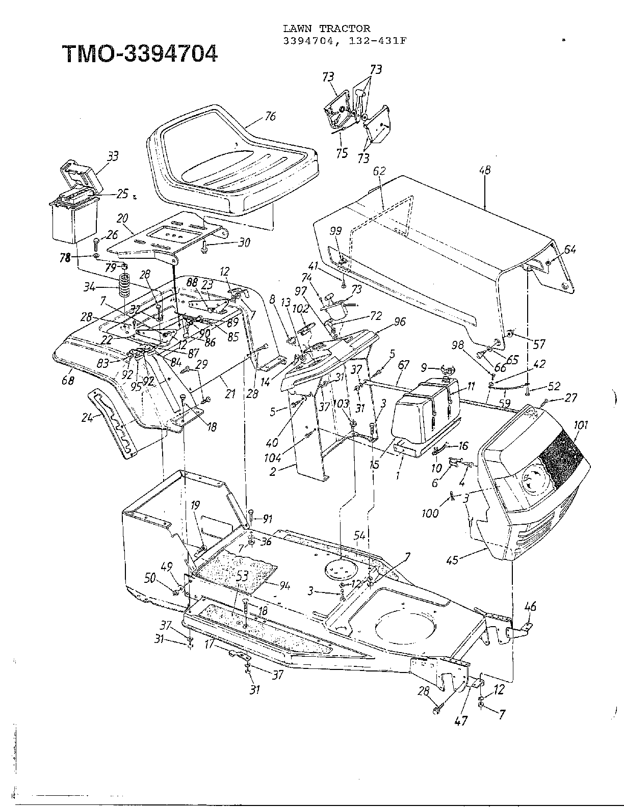 11.5HP 38" LAWN TRACTOR