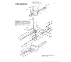 MTD 132-431F088 single speed transaxle left hand diagram