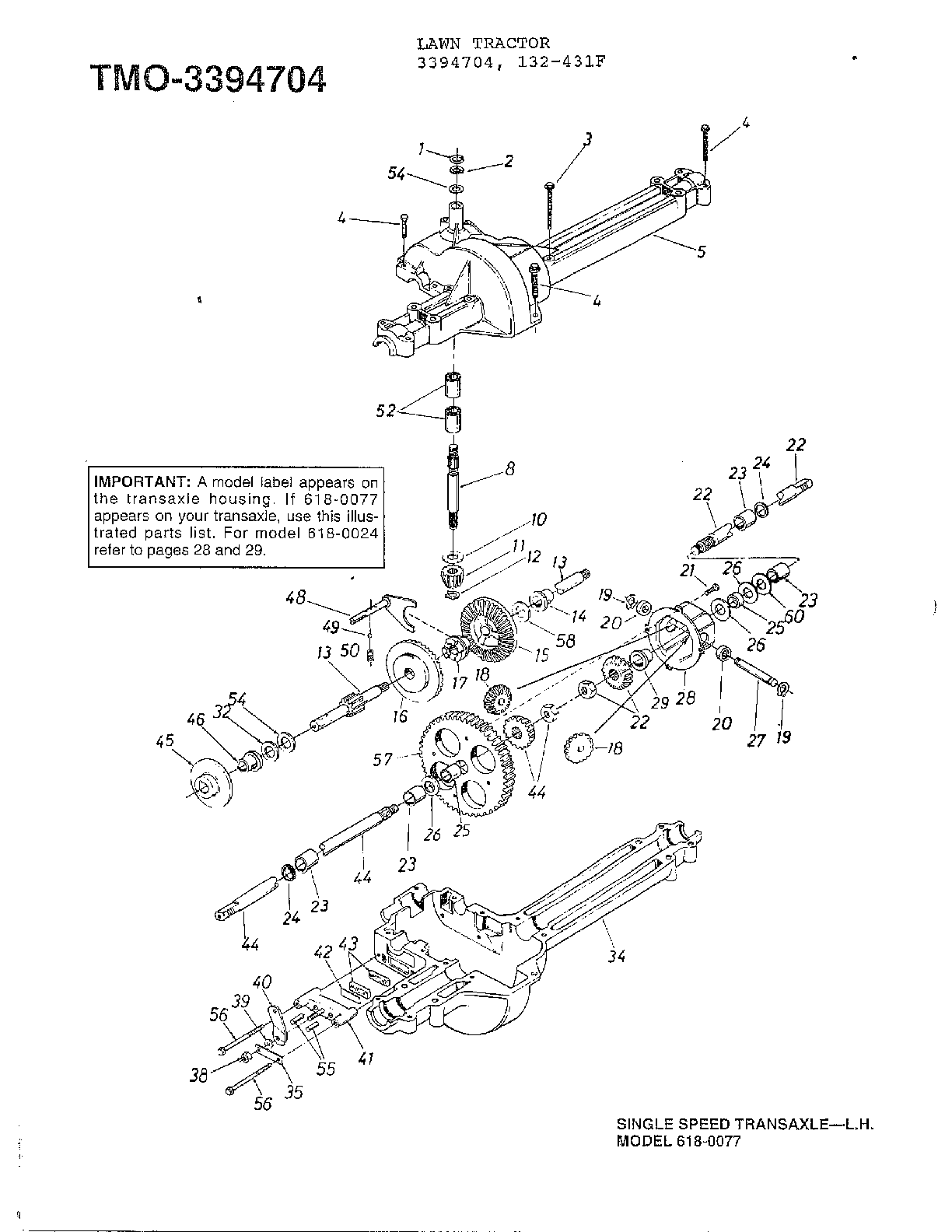 SINGLE SPEED TRANSAXLE LEFT HAND Page 3