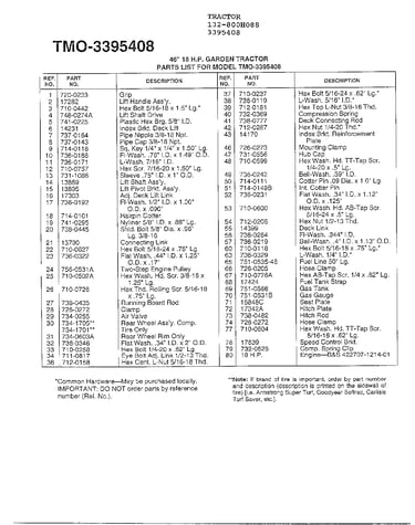 46" 18hp garden tractor page 9