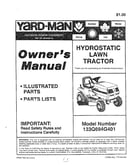 Hydrostatic lawn tractor