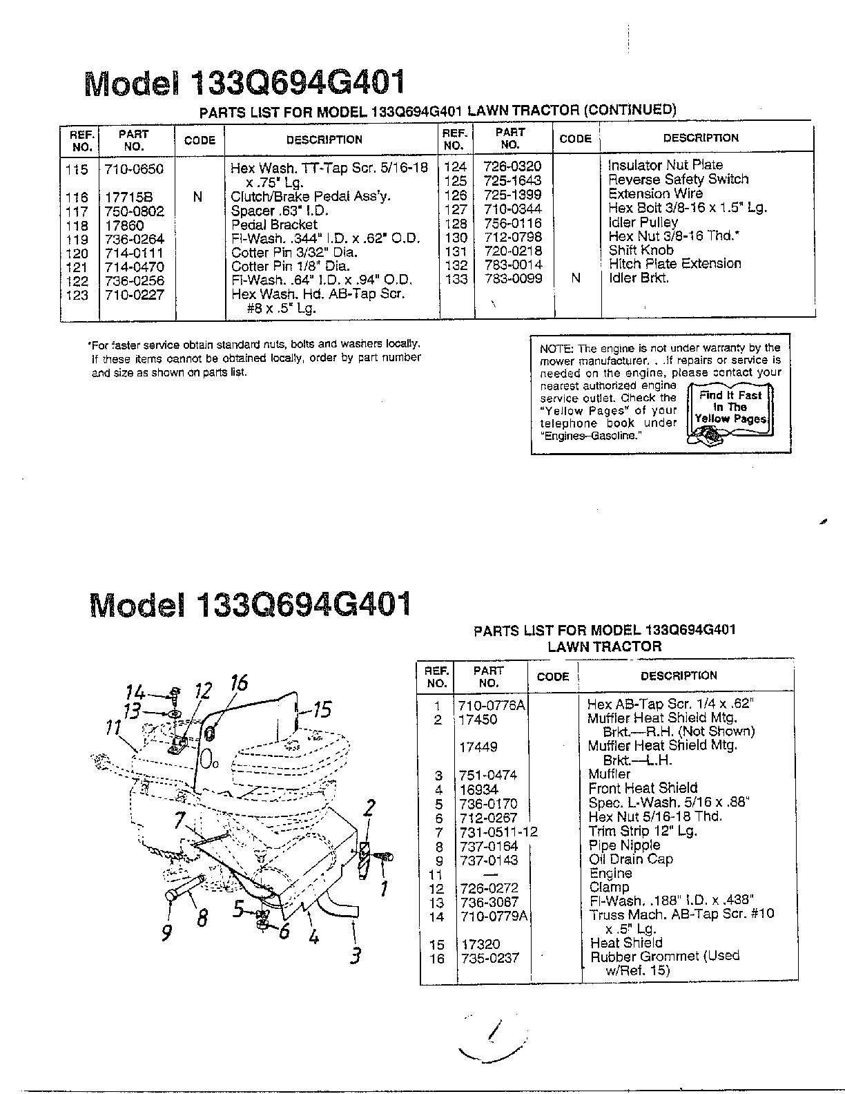 LAWN TRACTOR Page 7