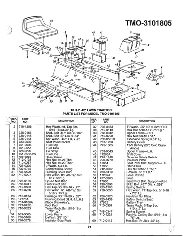 18hp 42" lawn tractor page 2