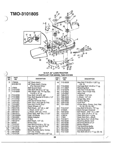 18hp 42" lawn tractor page 2