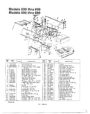 Frame/deck/pivot link assembly