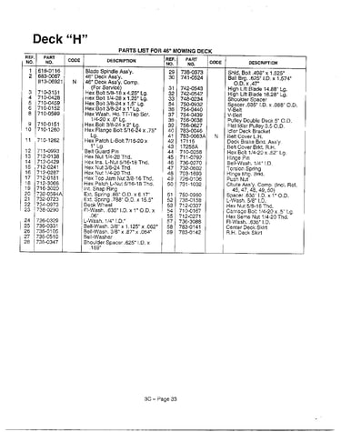 Deck "h"/46" page 2