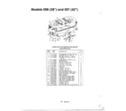 MTD 135V694H401 38" and 42" mulching kits diagram