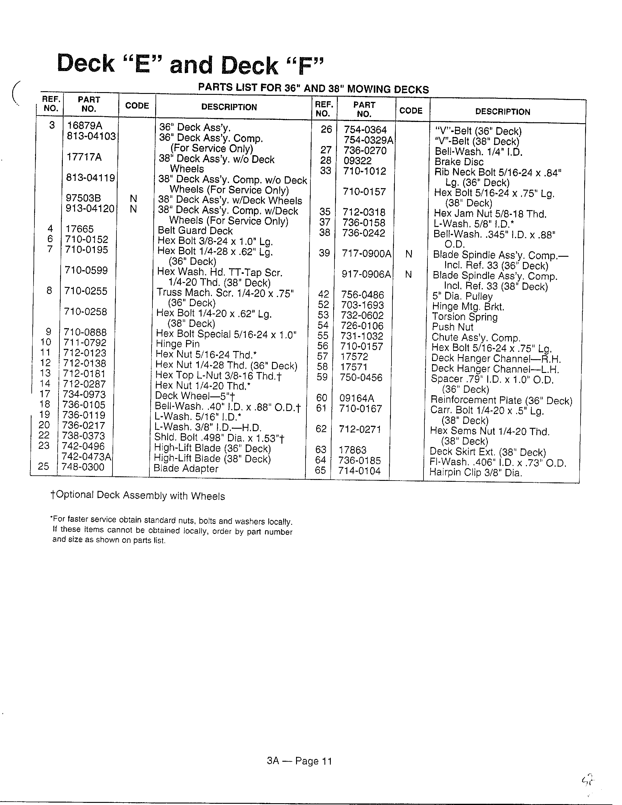 Deck "e" and deck "f" page 2