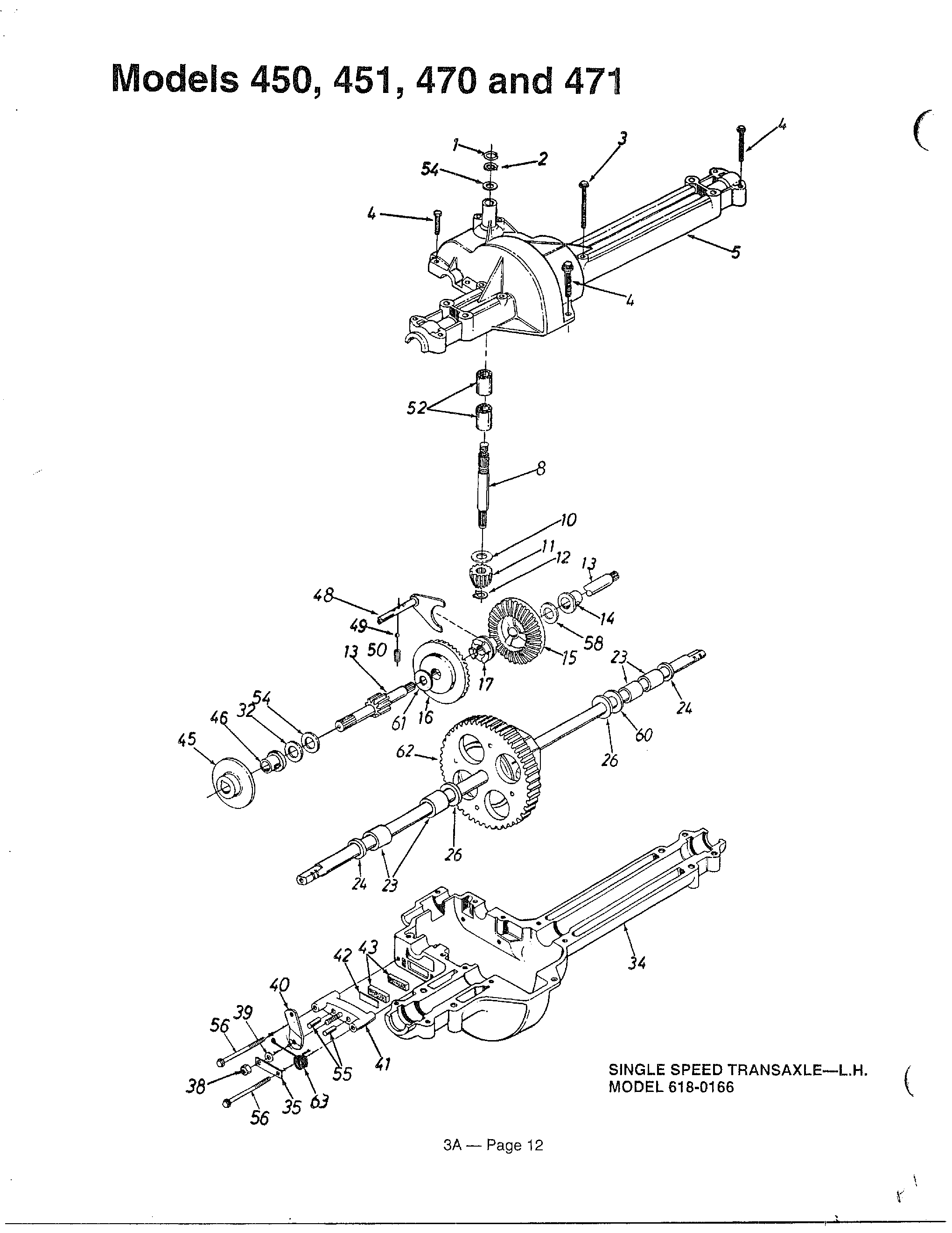 MODELS 450, 451 470 AND 471