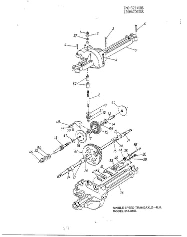 Single speed transaxle
