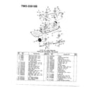 MTD 138-350-088 12 hp 32" lawn tractor diagram