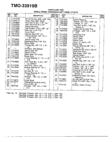 Single speed transaxle left hand page 2