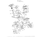MTD 33566 lawn tractor/front wheel chart diagram