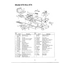 MTD 13AM672G088 seat/fuel/blade brake assembly diagram