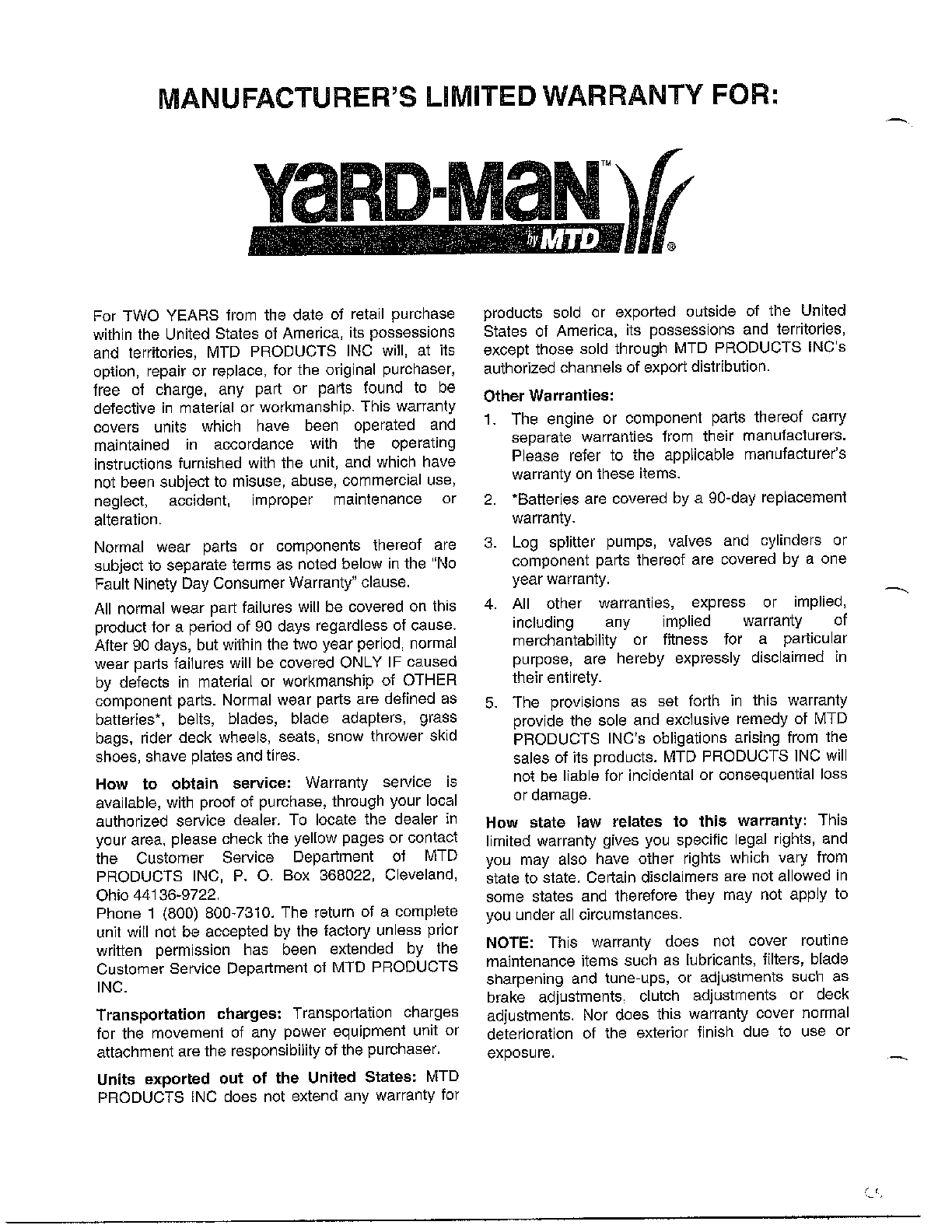 Back cover