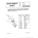 MTD 13BS699H088 supplement sheet diagram