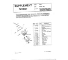MTD 13BS699G088 supplement sheet diagram