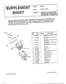 Supplement sheet