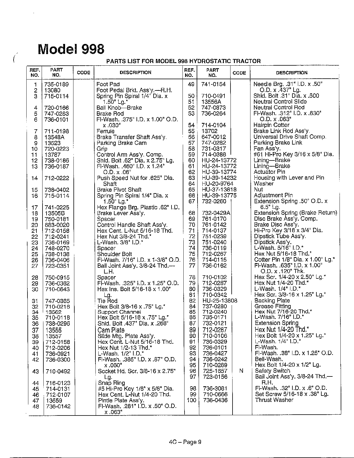 Hydrostatic tractor page 4