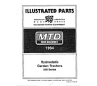 MTD 144V834H401 hydrostatic garden tractors diagram