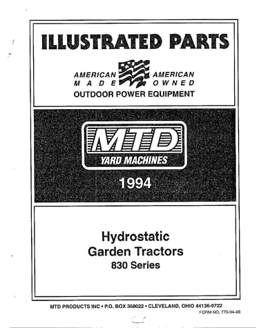 Hydrostatic garden tractors