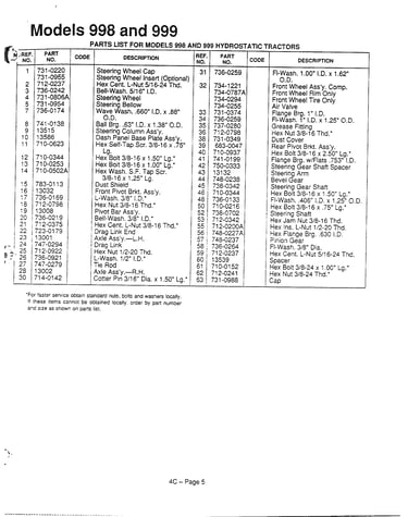 Hydrostatic tractors page 4