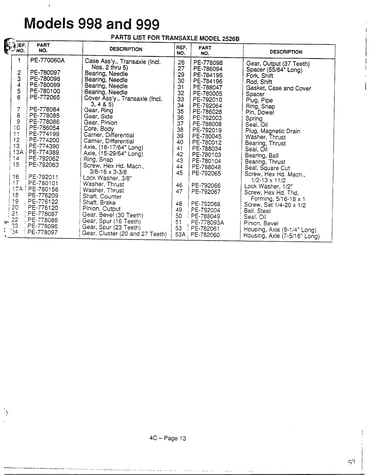 Transaxle  page 2