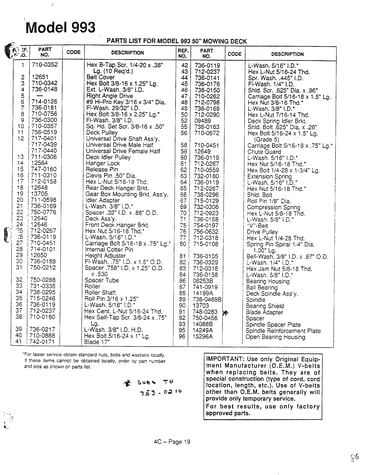 Mowing deck "50" page 2