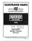 Hydrostatic garden tractors