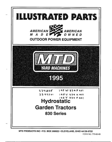 Hydrostatic garden tractors