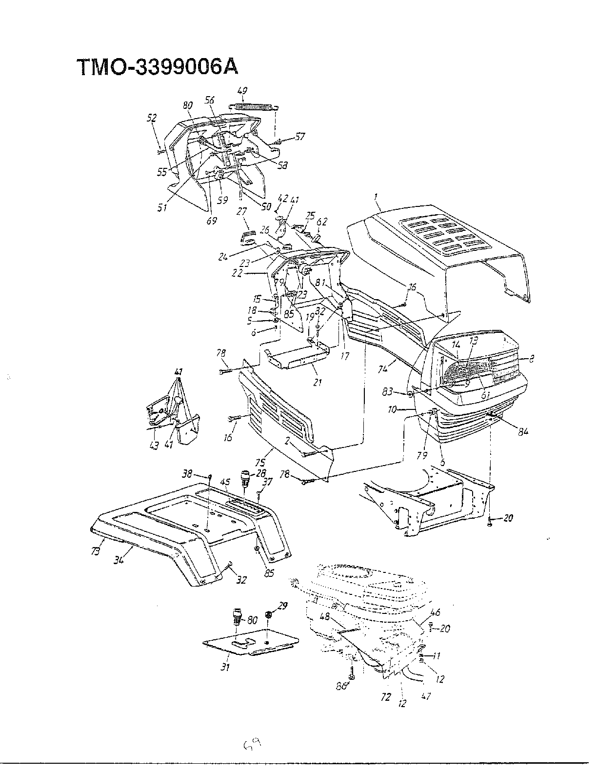 18.5 hp 46" garden tractor page 2