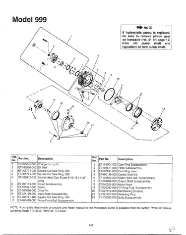 46" garden tracto-con't on card 36 page 14