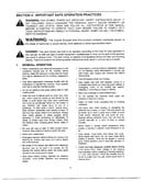 Important safe operation practices