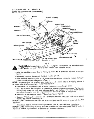 Tractor set-up