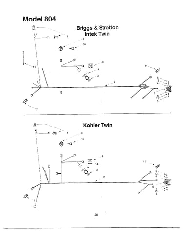 Intek/kohler twin electrical systems