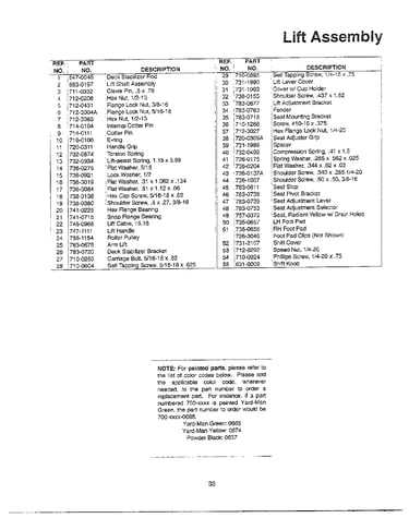 Lift assembly page 2