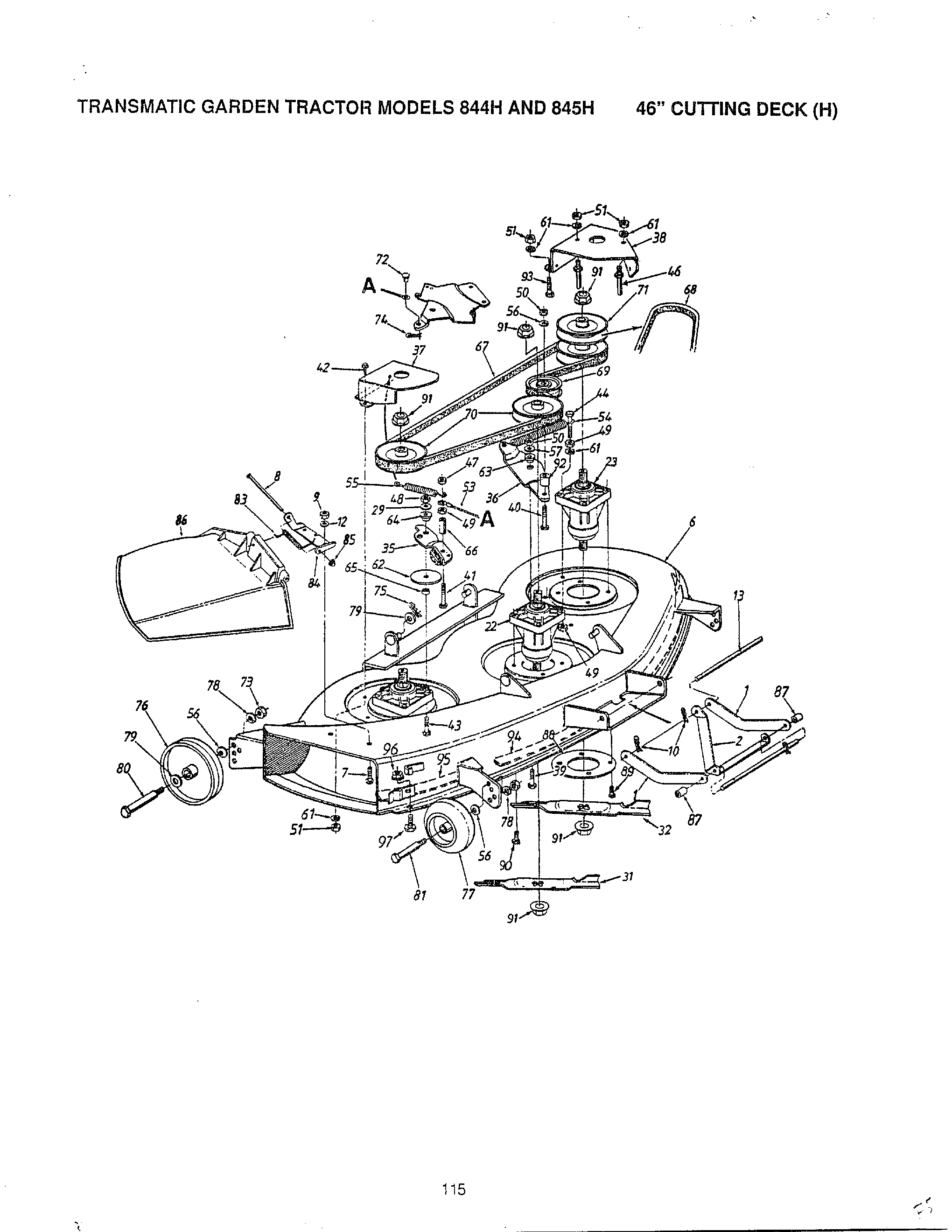 Transmatic garden tractor