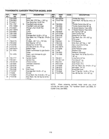 Transmatic garden tractor page 3