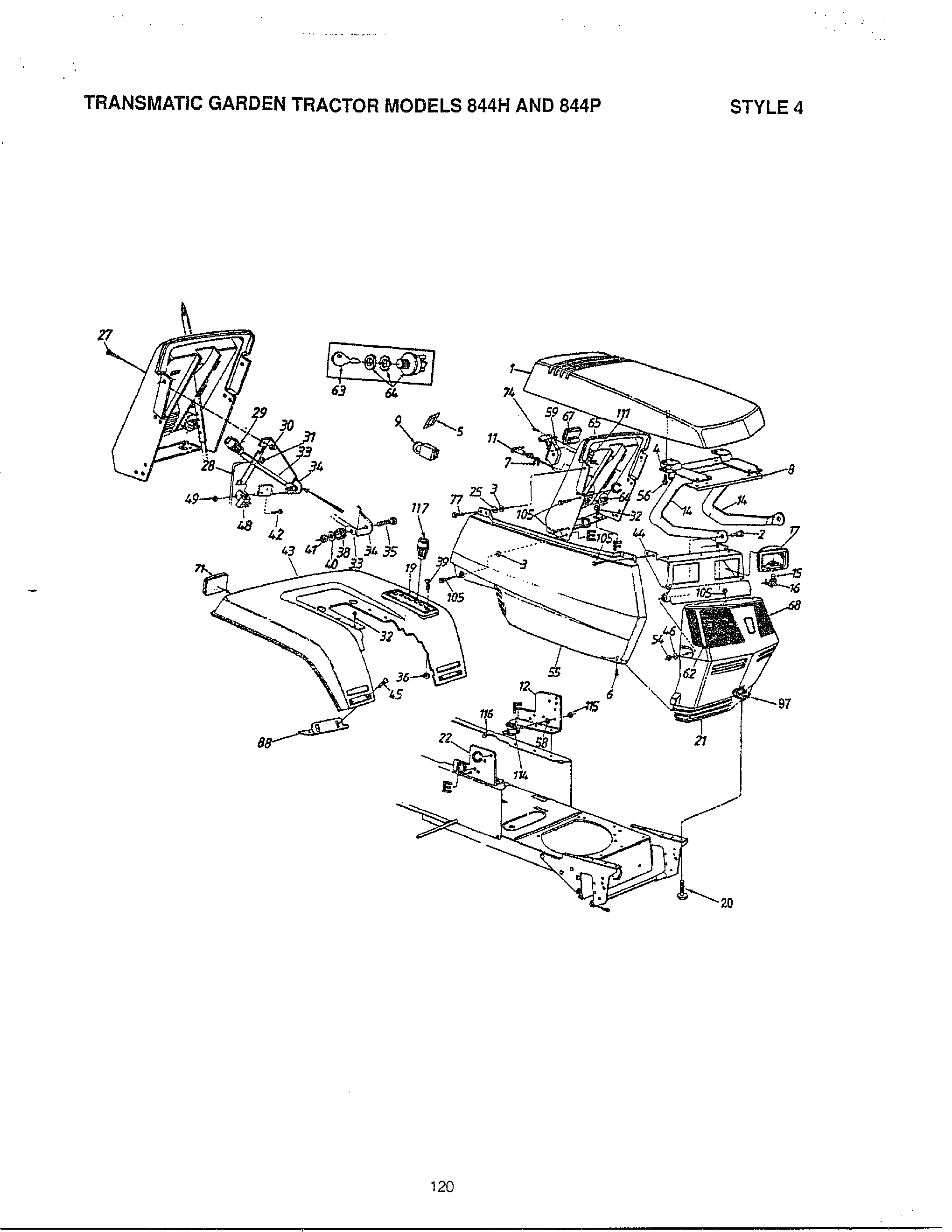 Transmatic garden tractors