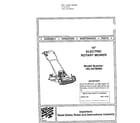 MTD 3421300 19" electric rotary mower diagram