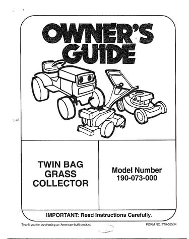Twin bag grass collector