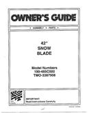 42" snow blade