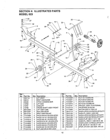 Illustrated parts