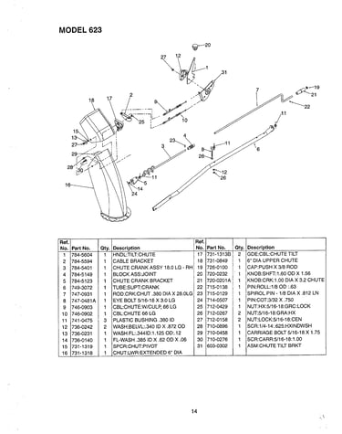 Illustrated parts
