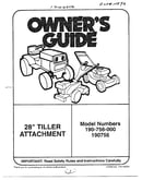 28" tiller attachment