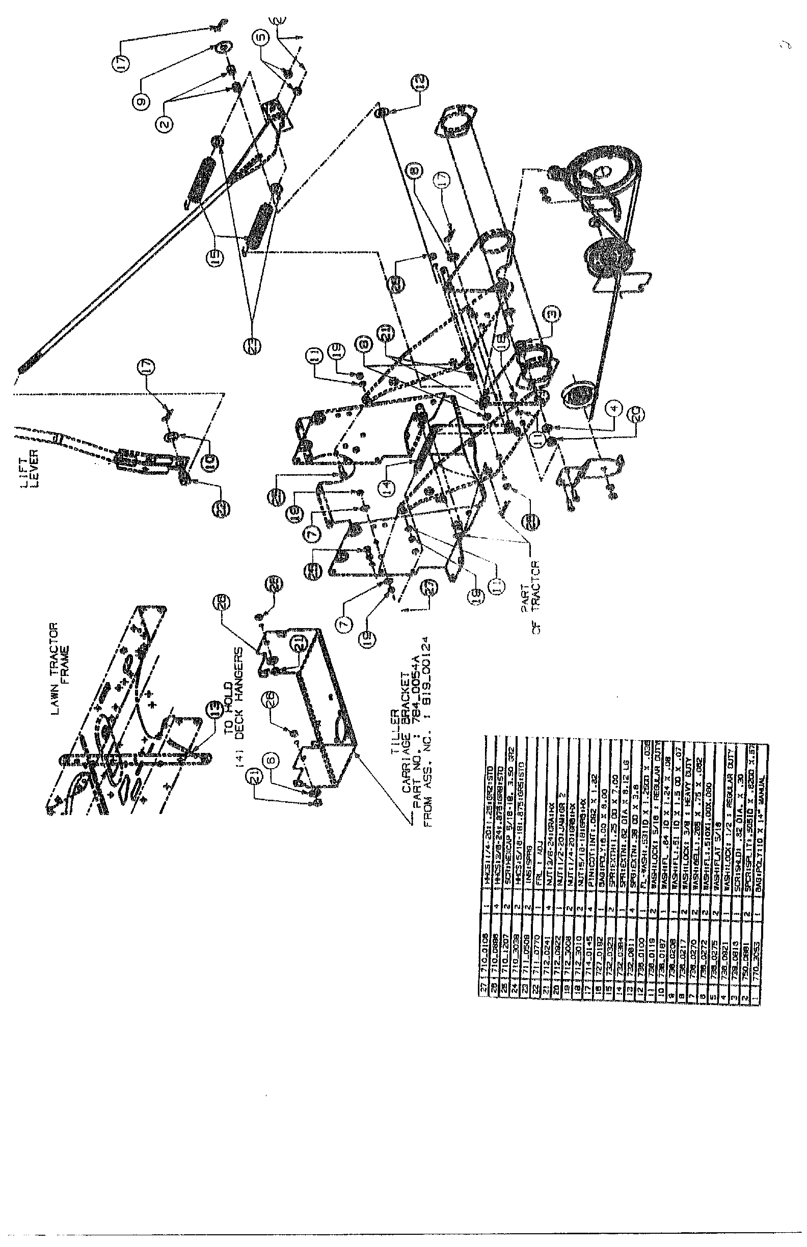 Tractor frame