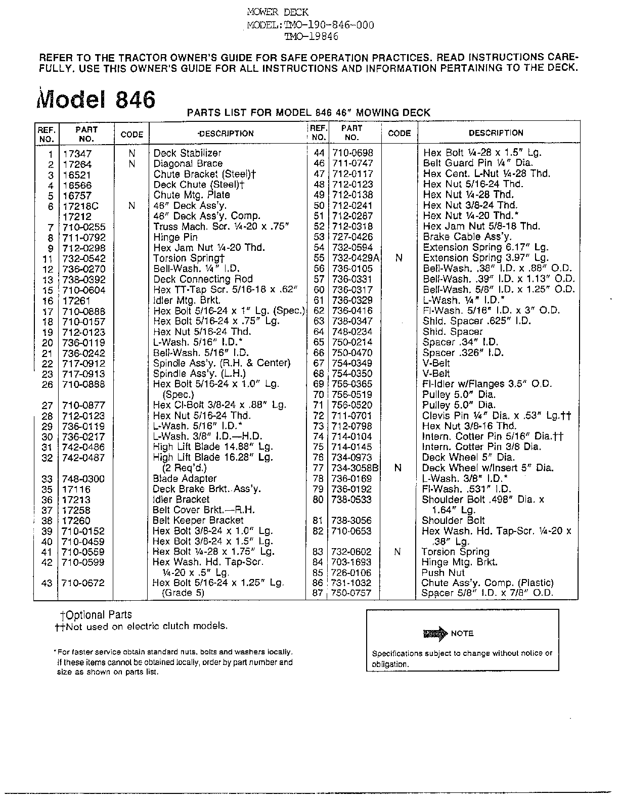 46" mowing deck page 2