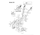 MTD 211-381-000 5hp/chain drive tiller diagram