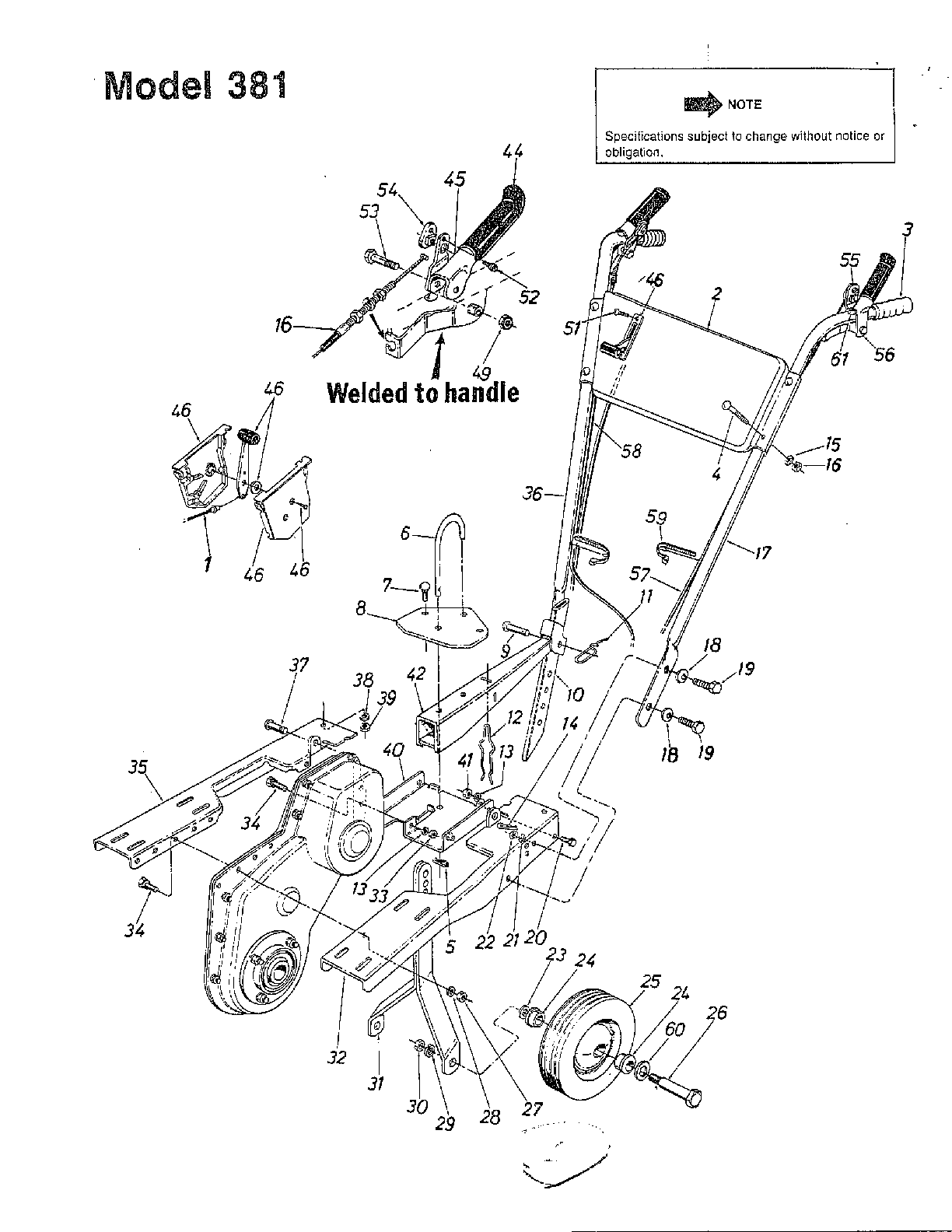 5hp/chain drive tiller