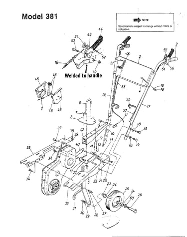 5hp/chain drive tiller